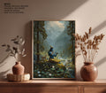Krishna in the Valley Painting – Divine Flute