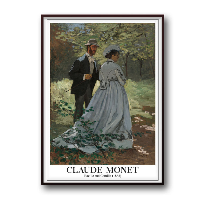 Bazille and Camille, 1865 - Claude Monet
