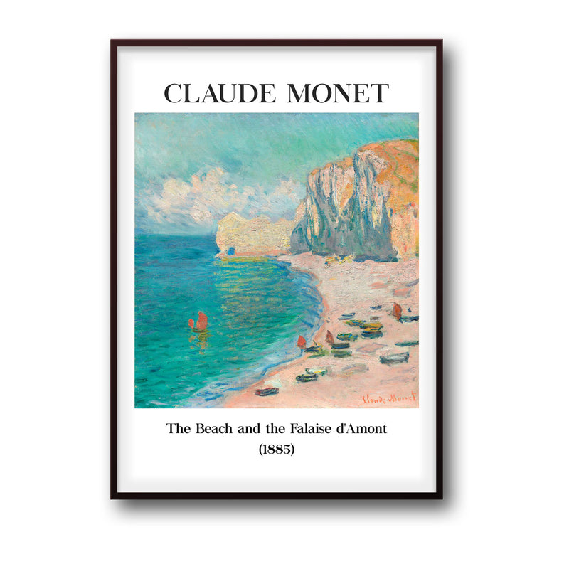 Étretat (The Beach and the Falaise d’Amont) - Claude Monet