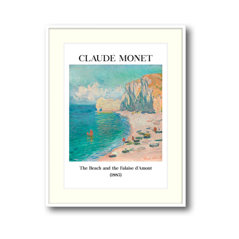 Étretat (The Beach and the Falaise d’Amont) - Claude Monet