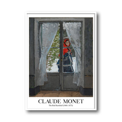 The Red Cape (Madame Monet) - Claude Monet