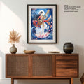 Goddess Saraswati Dancing - Vastu Painting