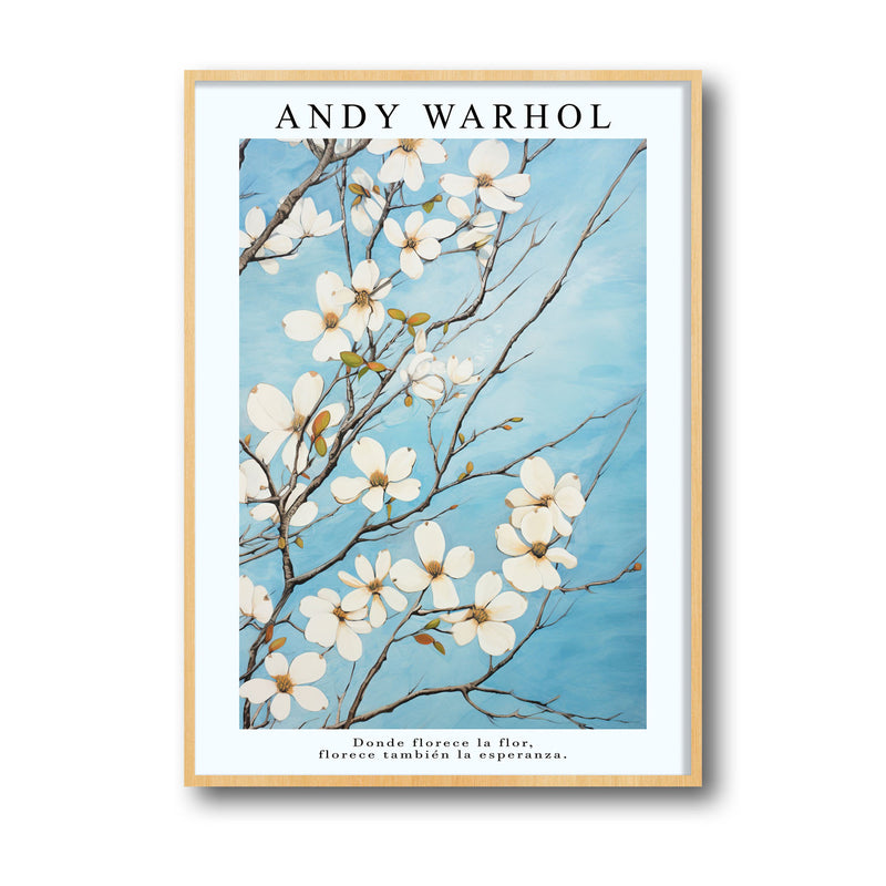Flowers in Sky - Andy Warhol