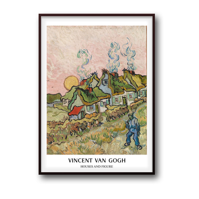 Houses and Figure - Vincent Van Gogh