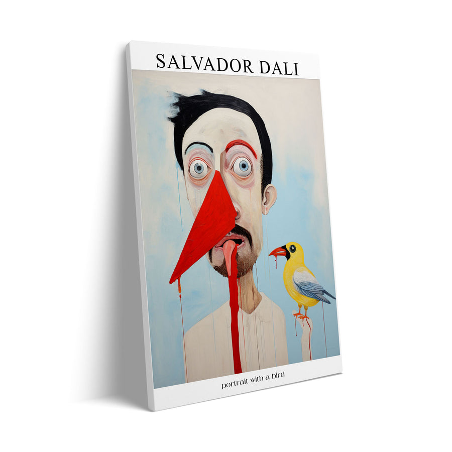 portrait-with-a-bird-salvador-dali