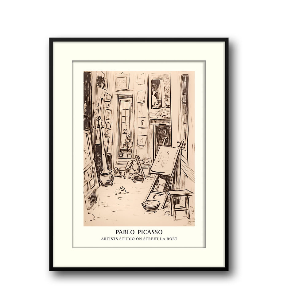 artists-studio-on-street-la-boetie-pablo-picasso