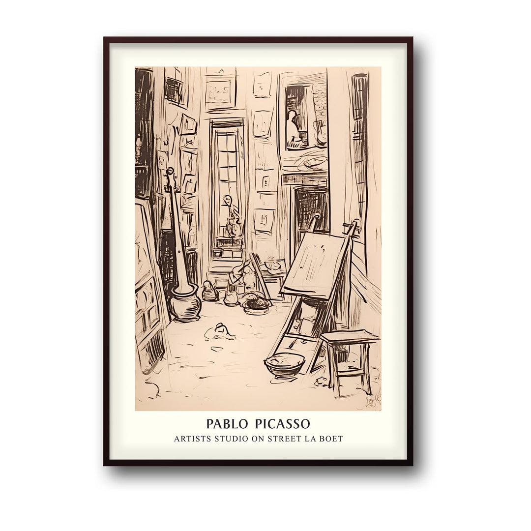 artists-studio-on-street-la-boetie-pablo-picasso