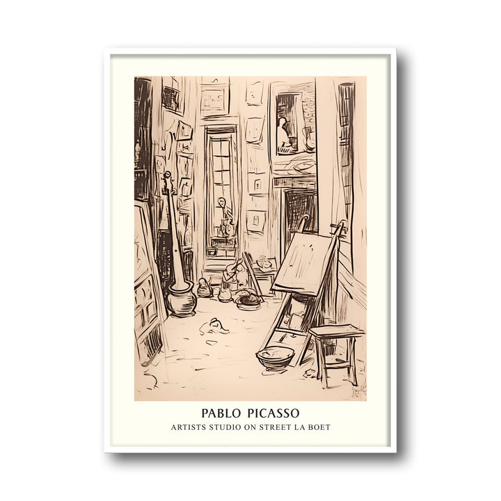 artists-studio-on-street-la-boetie-pablo-picasso