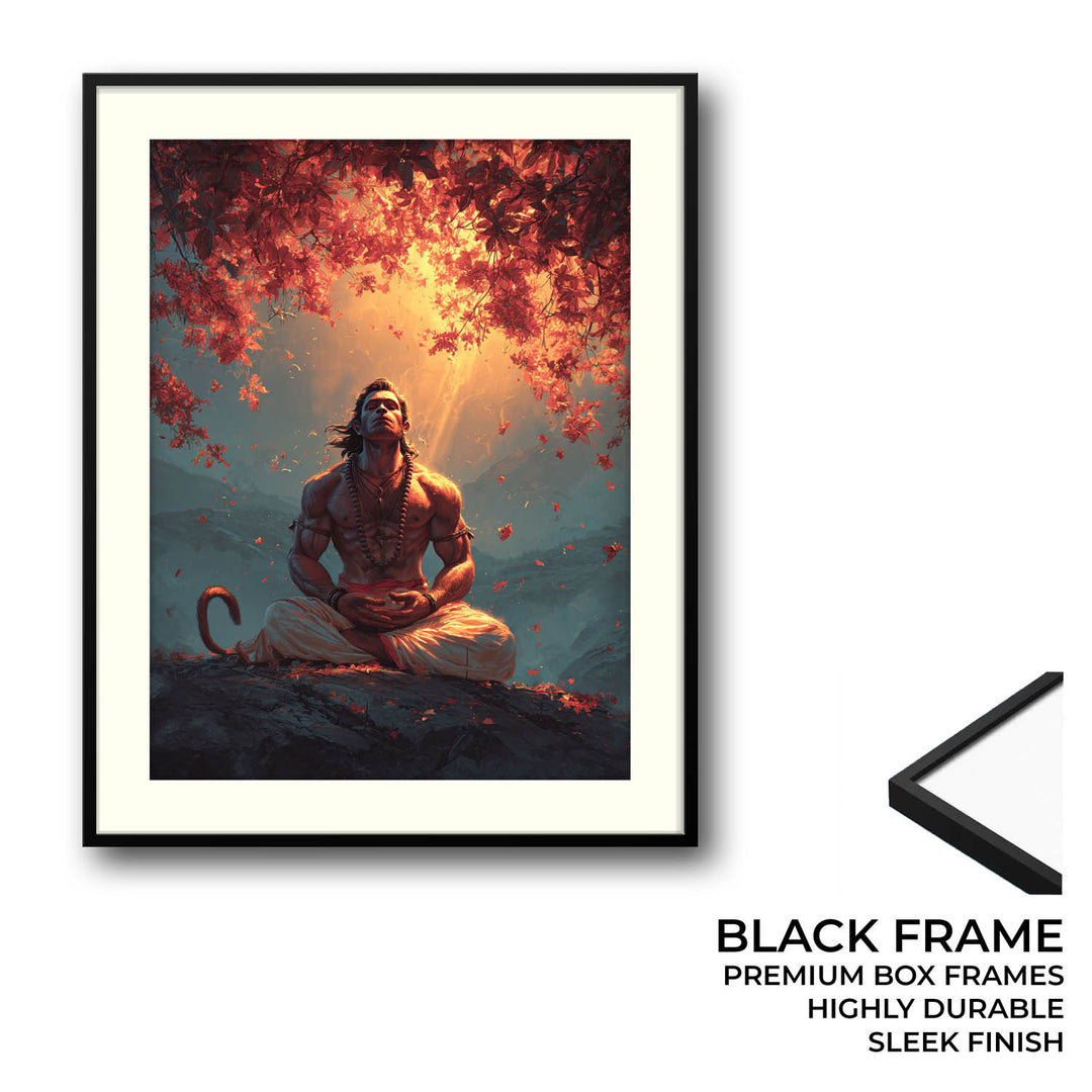 Bajrangbali Hanuman Meditation Painting – Vastu Wall Art