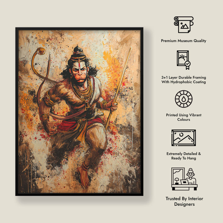 Bajrangbali Painting - Vastu Wall Art