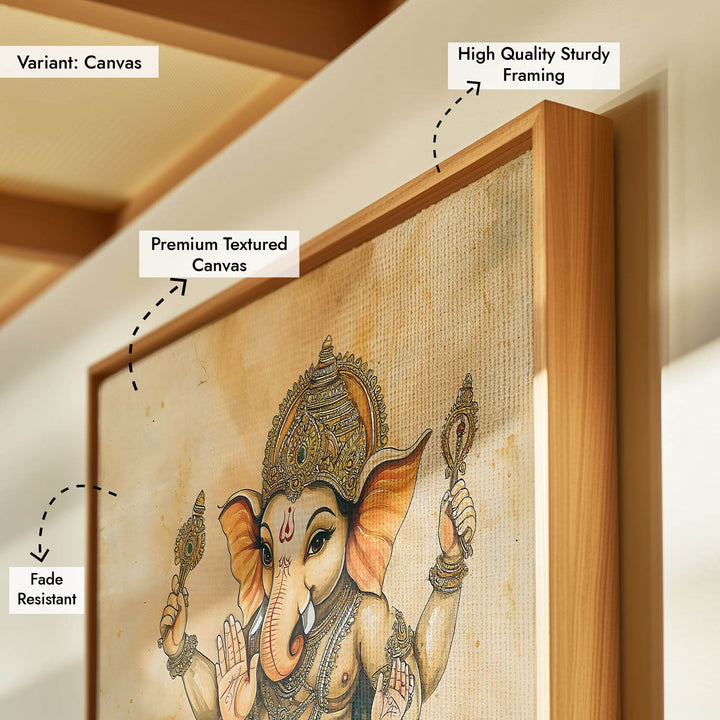 Bal Ganesh Dancing - Vastu Painting