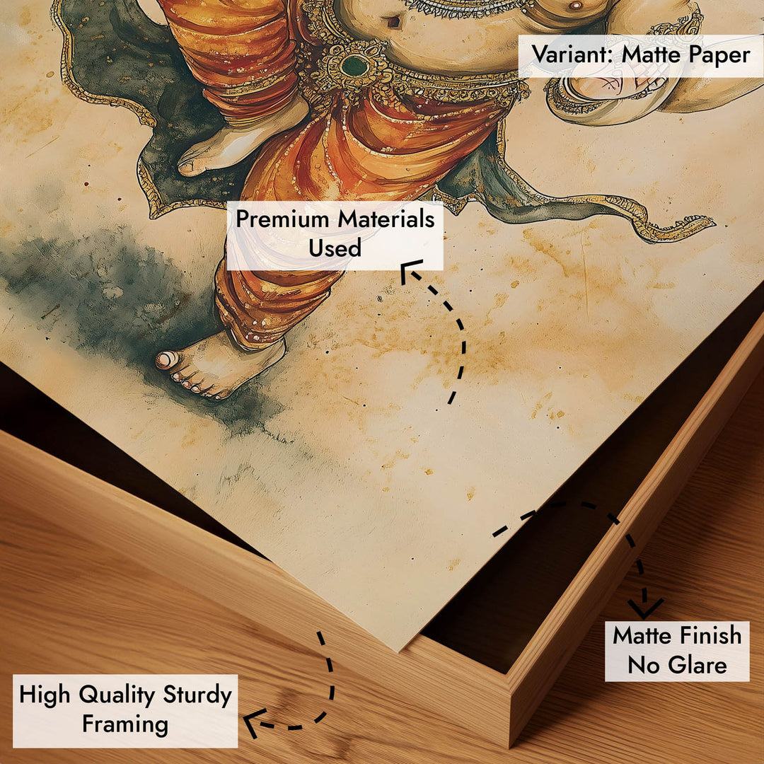 Bal Ganesh Dancing - Vastu Painting