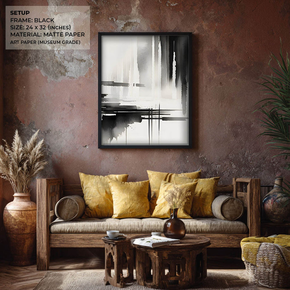 Blot – Abstract Monochrome Art
