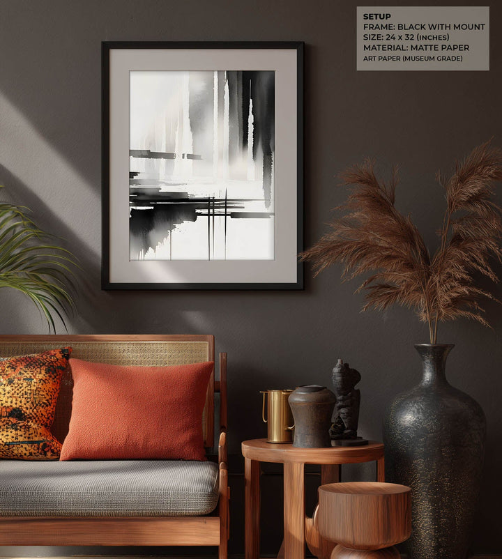 Blot – Abstract Monochrome Art