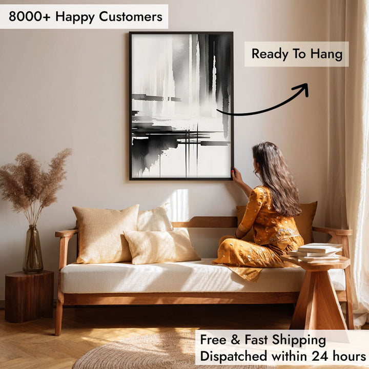 Blot – Abstract Monochrome Art