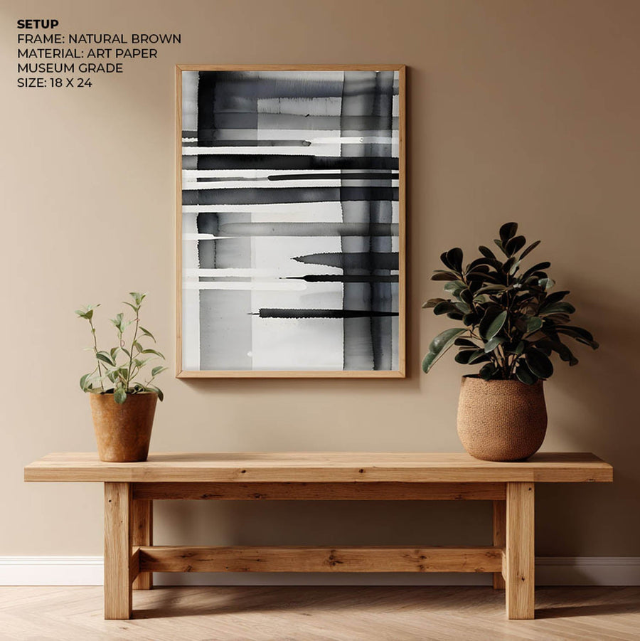 Blot – Abstract Monochrome Art