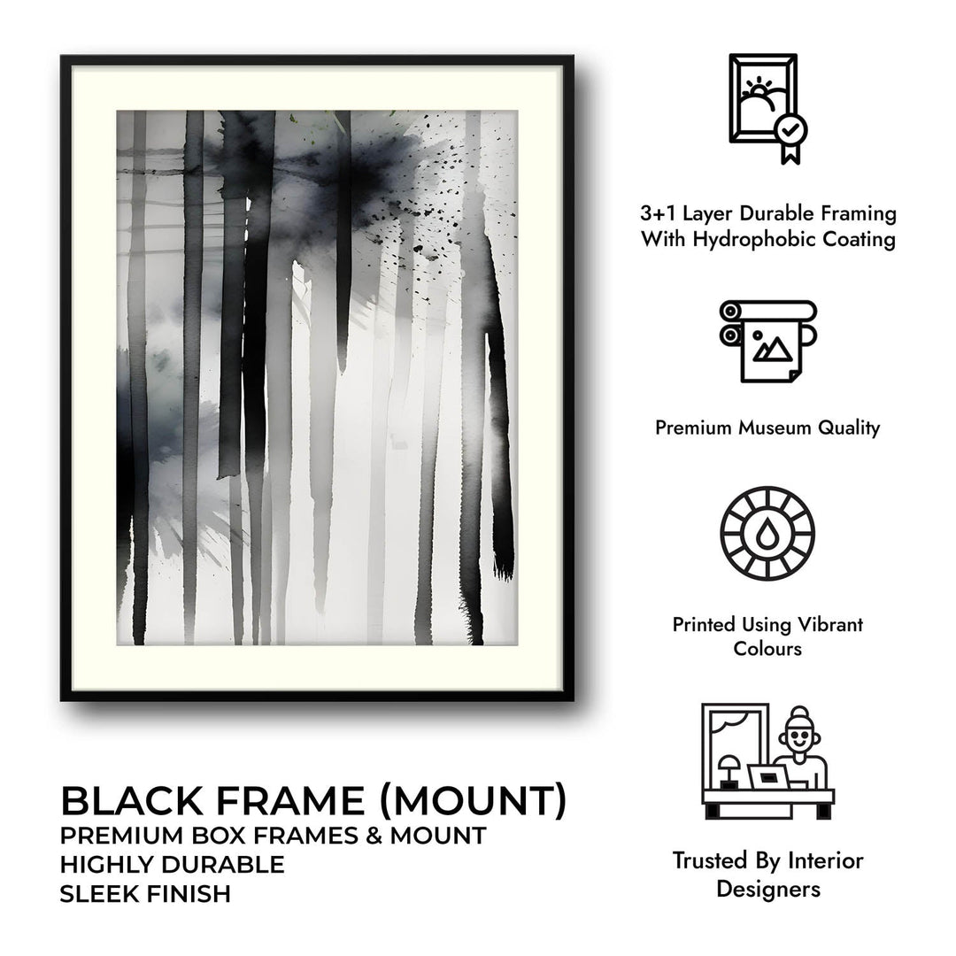 Blot – Abstract Monochrome Art