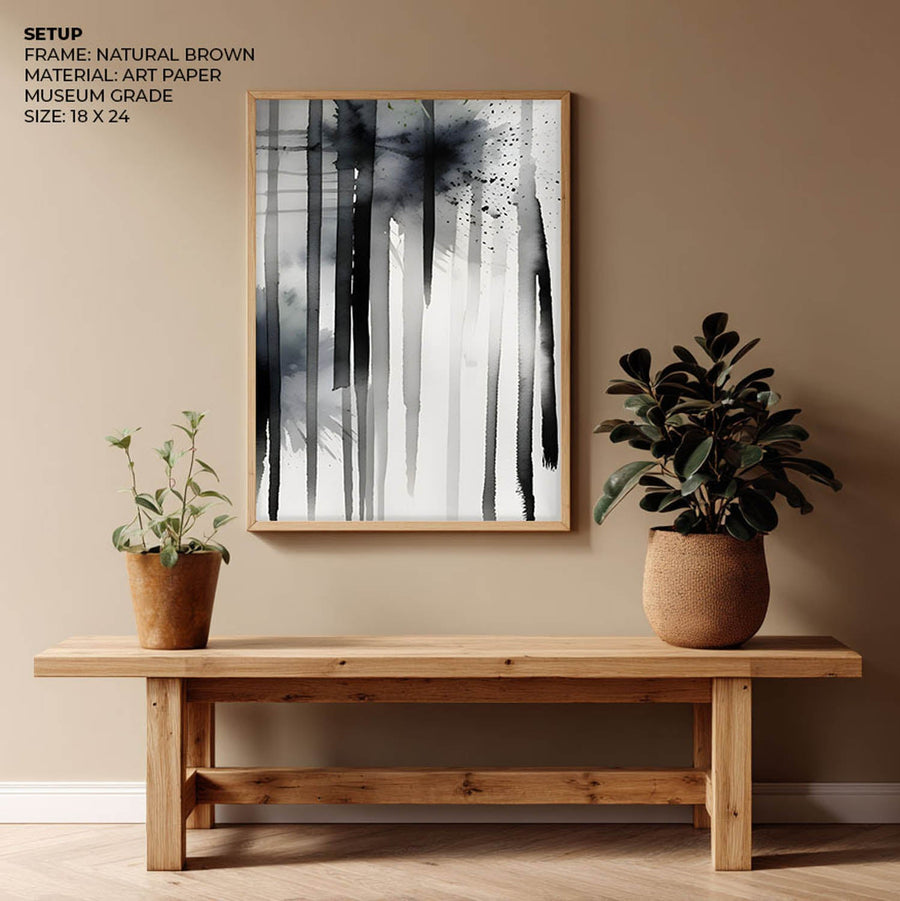 Blot – Abstract Monochrome Art