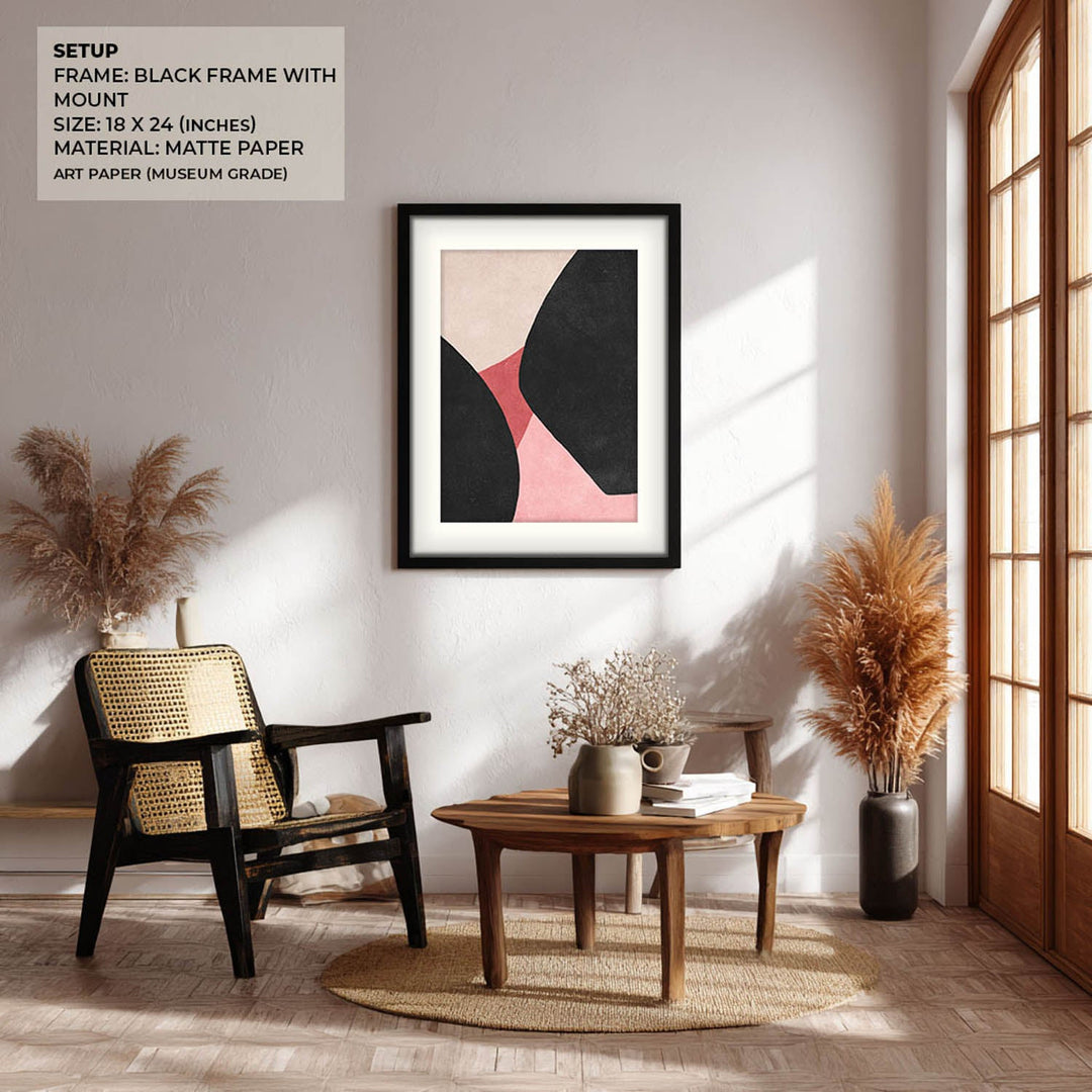 blush & shadow abstract art