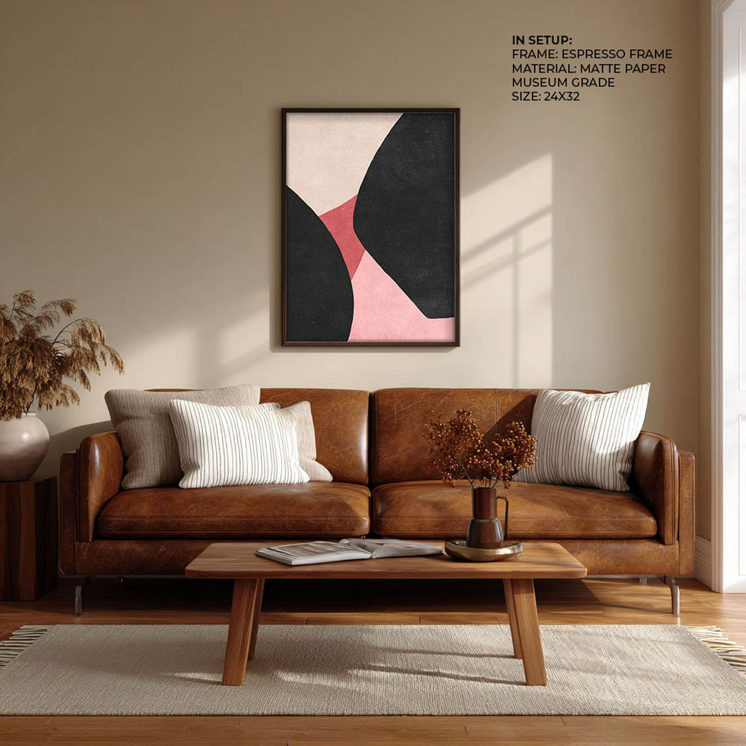 blush & shadow abstract art