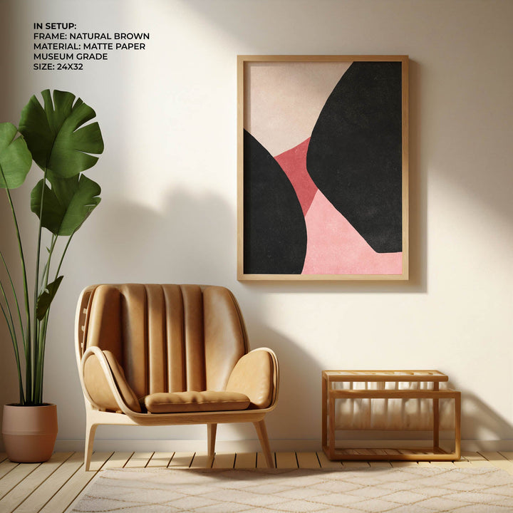 blush & shadow abstract art