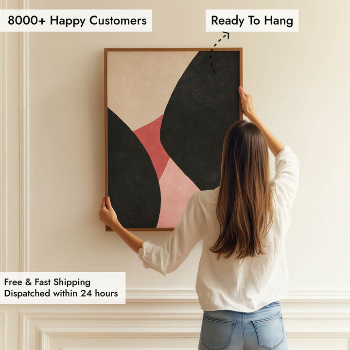 blush & shadow abstract art