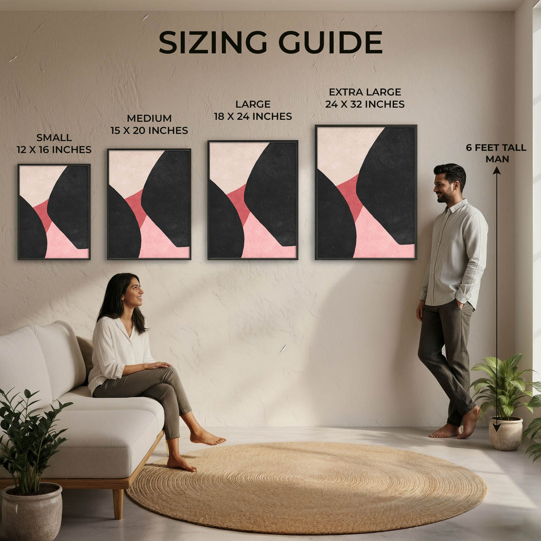 blush & shadow abstract art