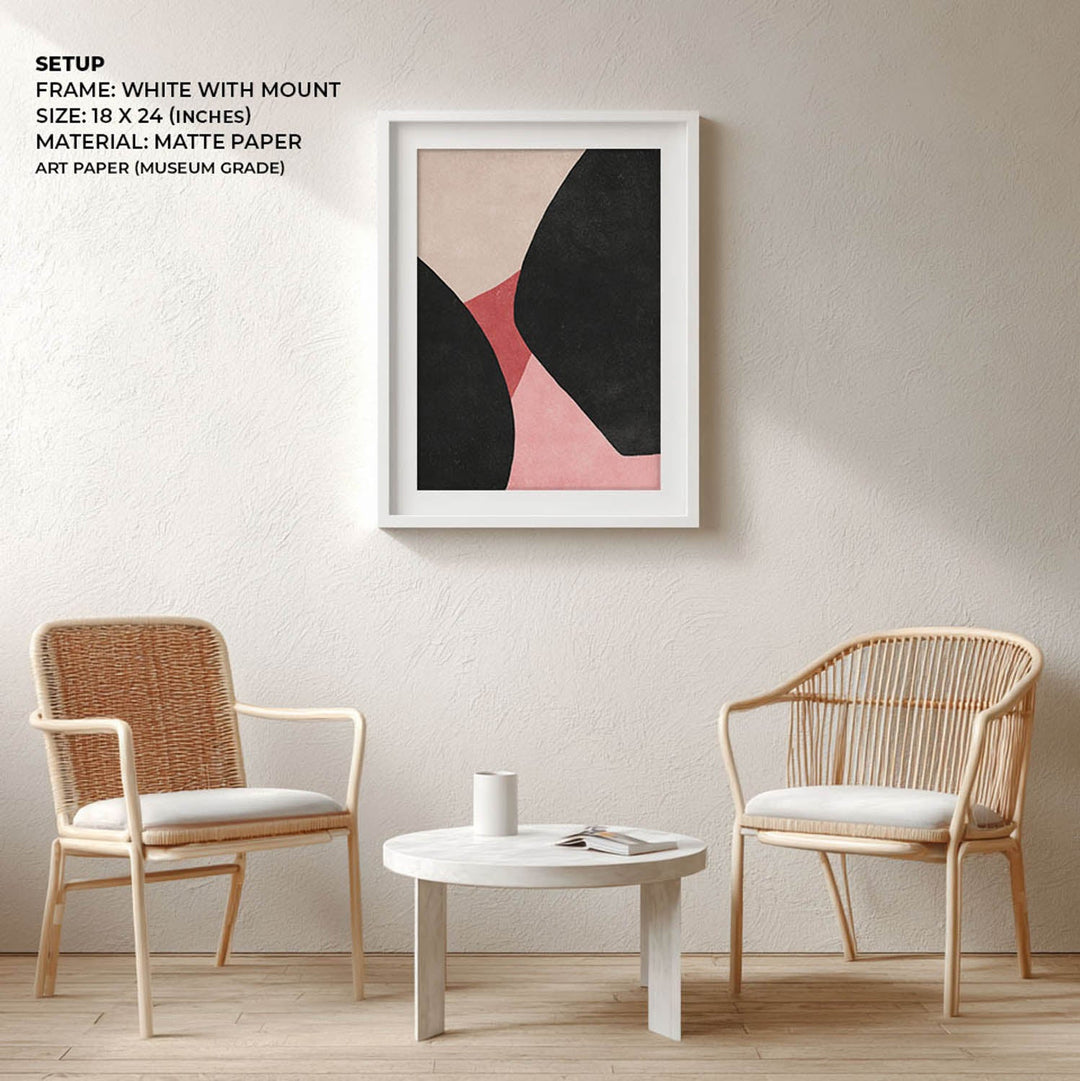 blush & shadow abstract art