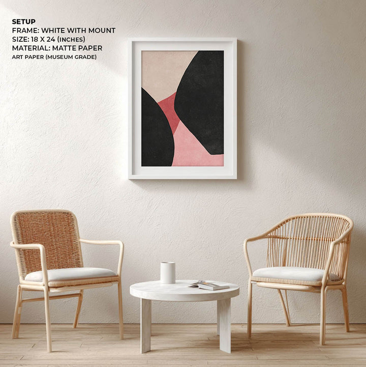 blush & shadow abstract art