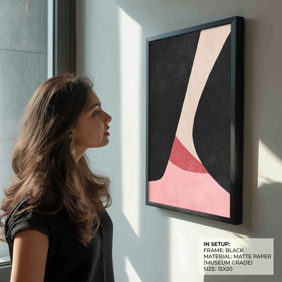 blush & shadow abstract art