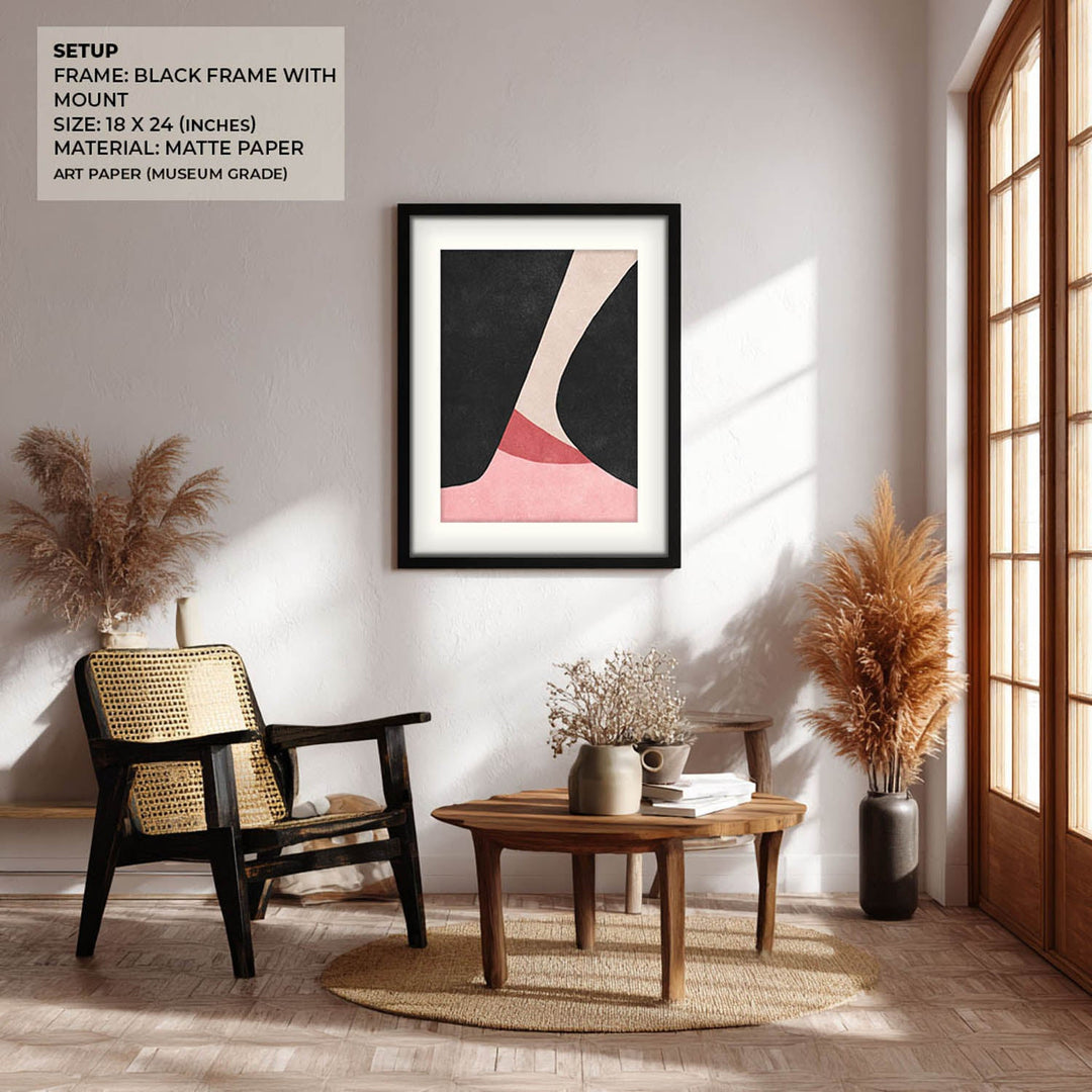 blush & shadow abstract art