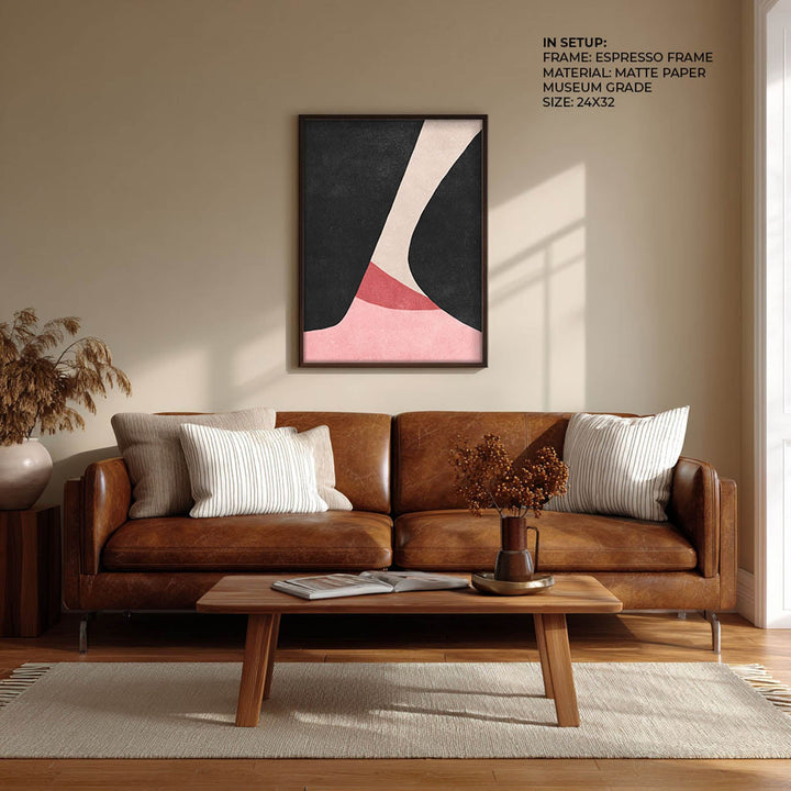 blush & shadow abstract art