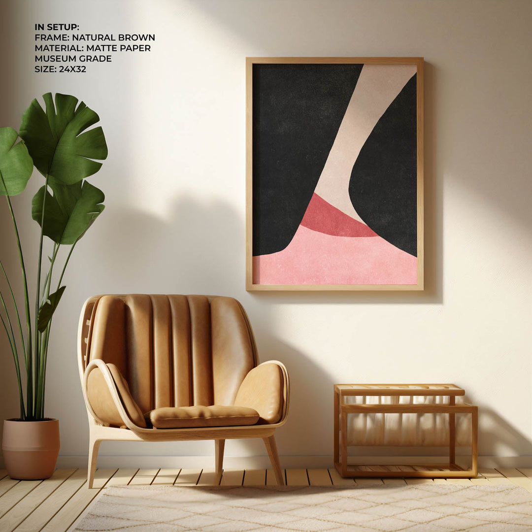 blush & shadow abstract art