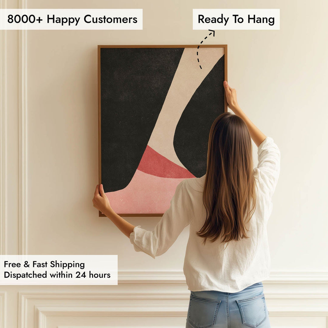 blush & shadow abstract art