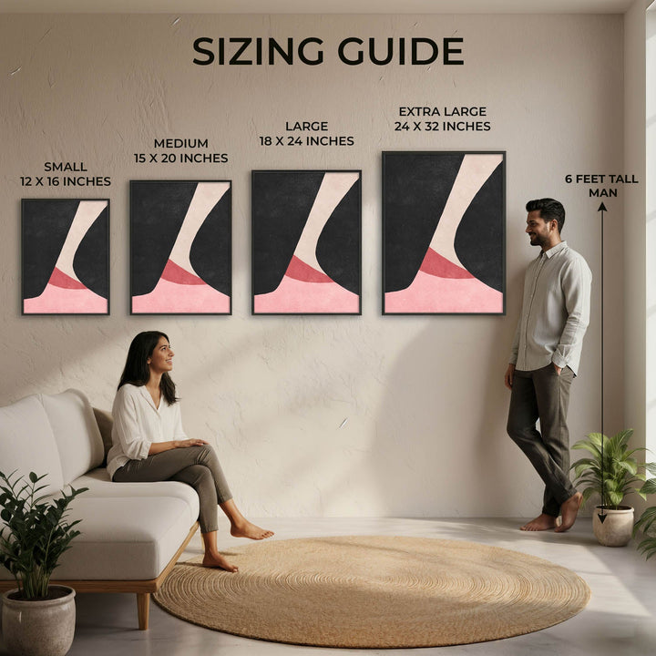 blush & shadow abstract art