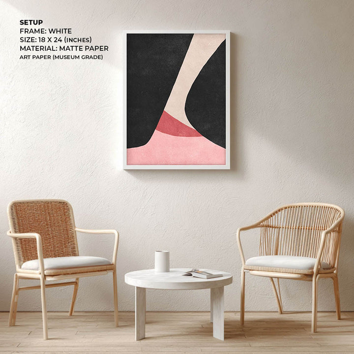 blush & shadow abstract art