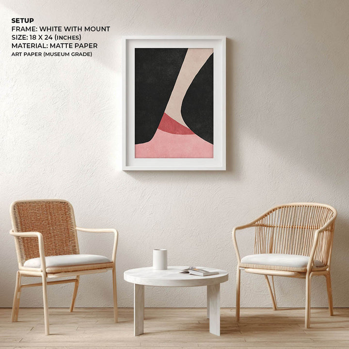 blush & shadow abstract art