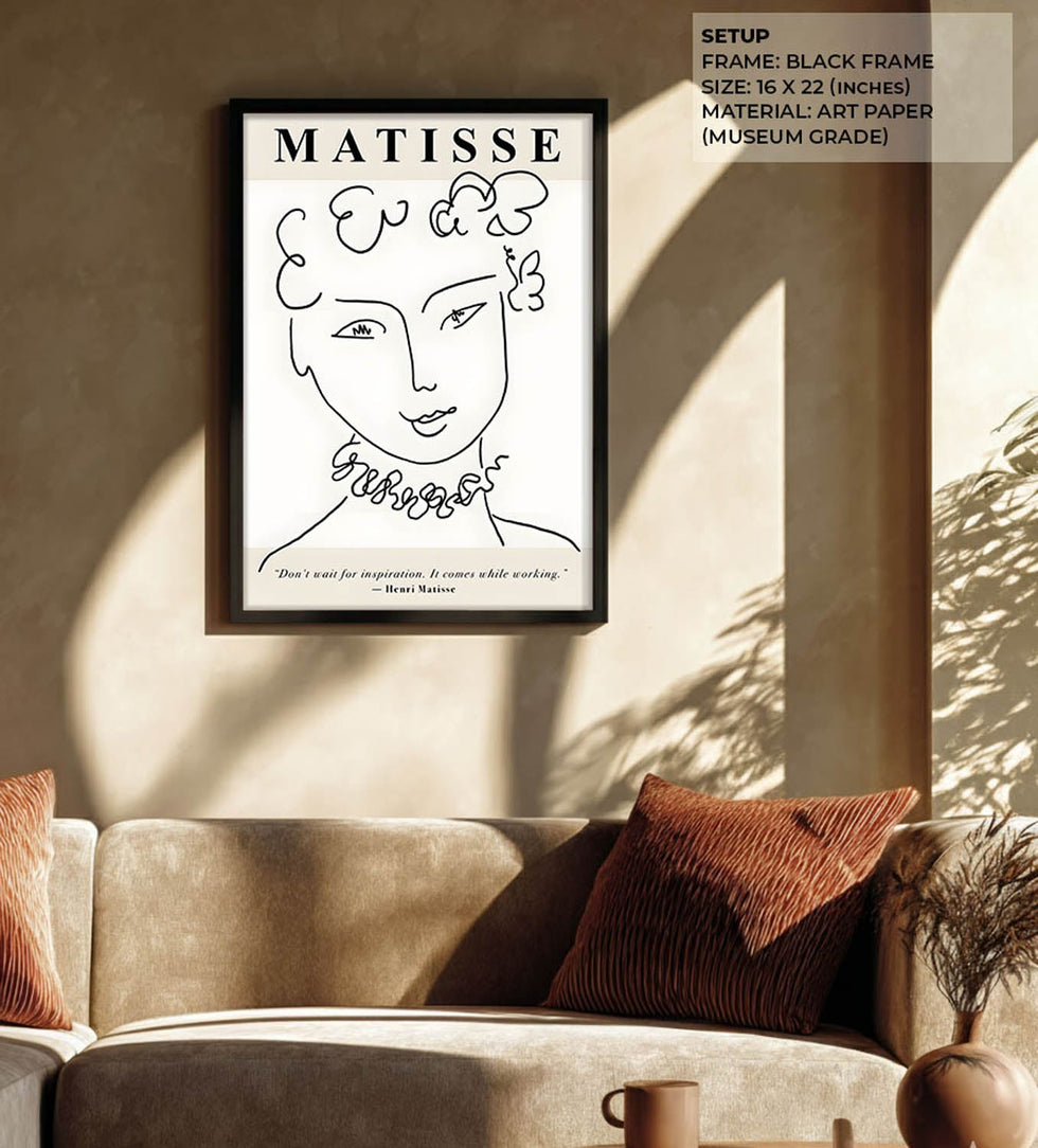 Visage Contemporain modern portrait wall art