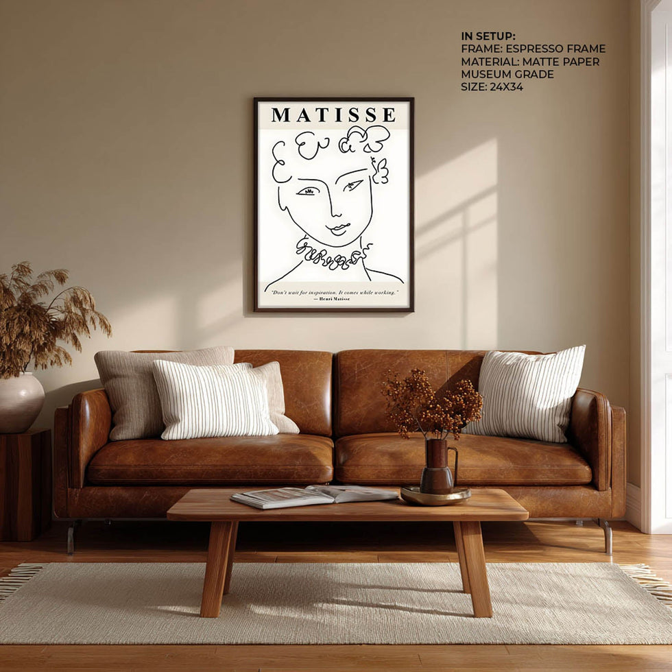 Visage Contemporain modern portrait wall art