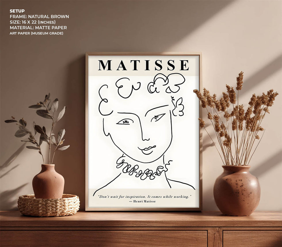 Visage Contemporain modern portrait wall art