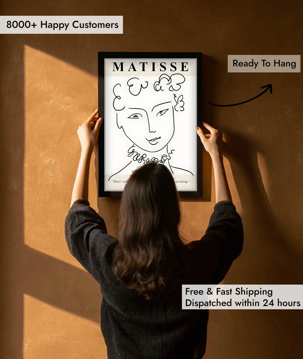 Visage Contemporain modern portrait wall art
