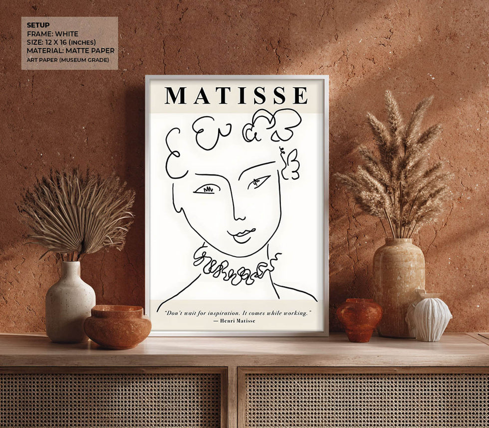 Visage Contemporain modern portrait wall art