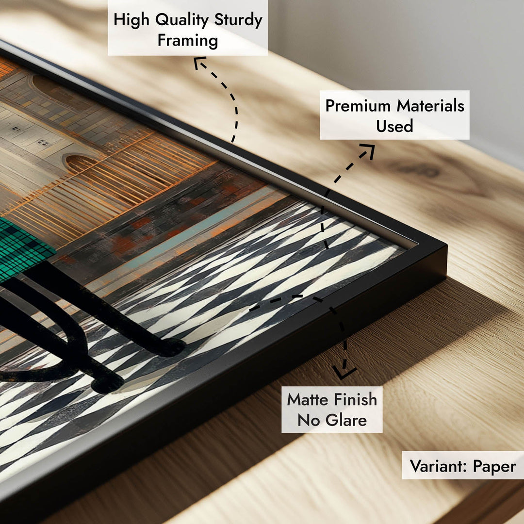 standing cat holding a cup of coffee  