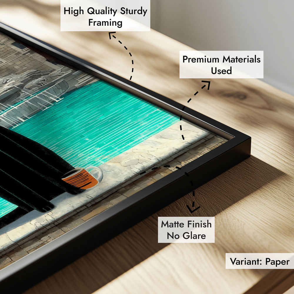 standing cat holding a cup of coffee  