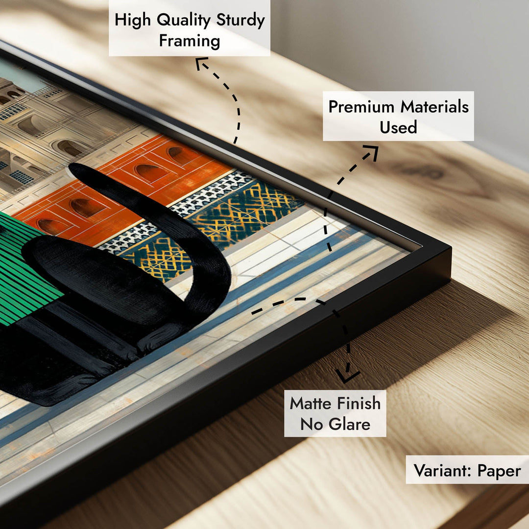 standing cat holding a cup of coffee  