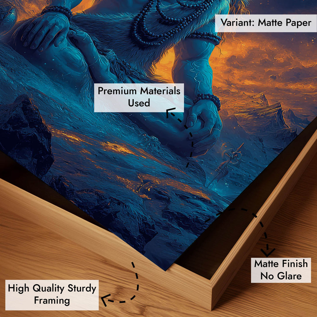 Cosmic Shiva Painting – Mahadev Wall Art