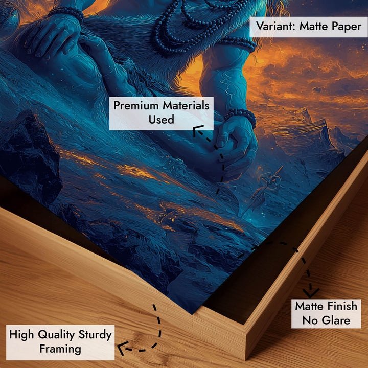 Cosmic Shiva Painting – Mahadev Wall Art