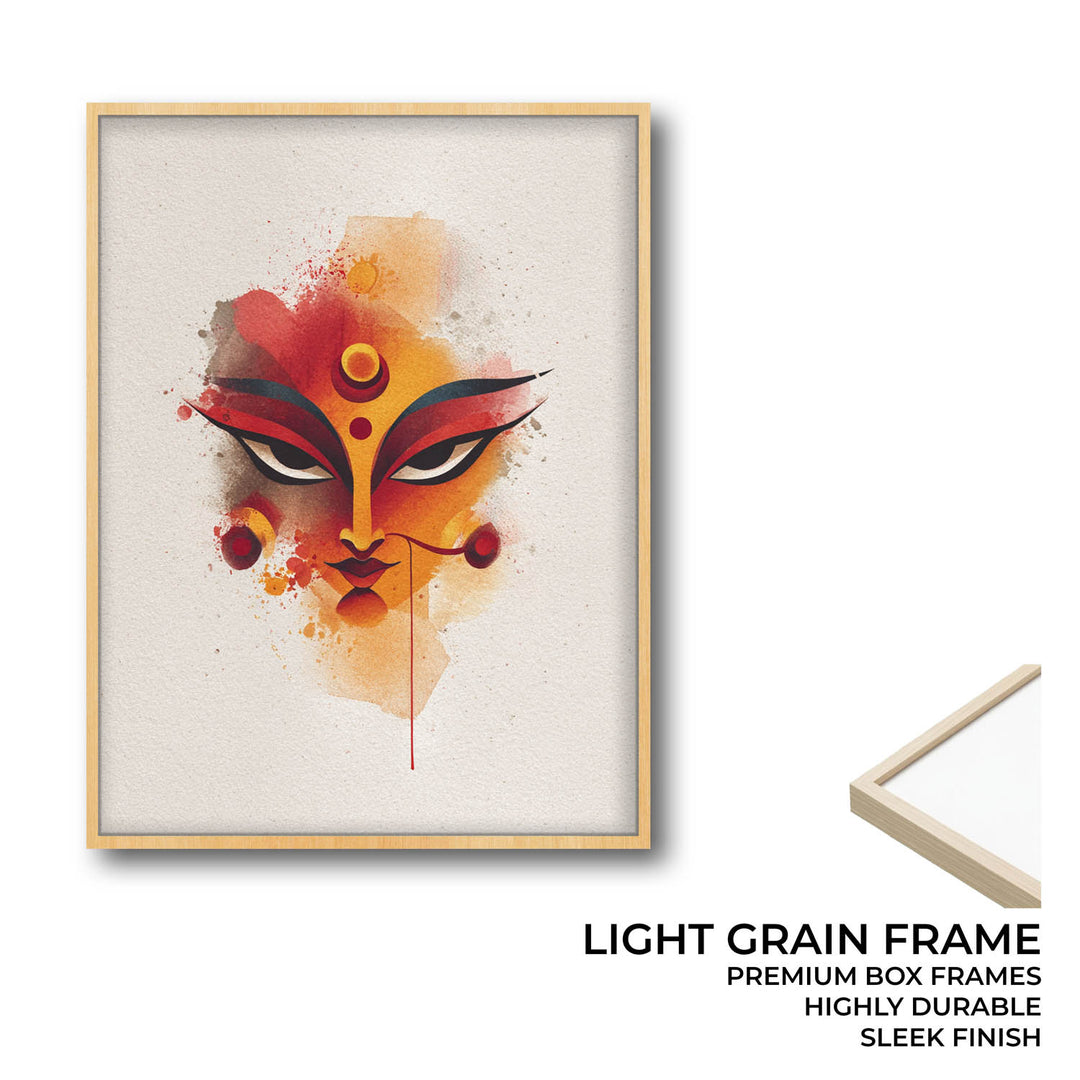 Durga Shakti Painting – Divine Goddess Wall Art