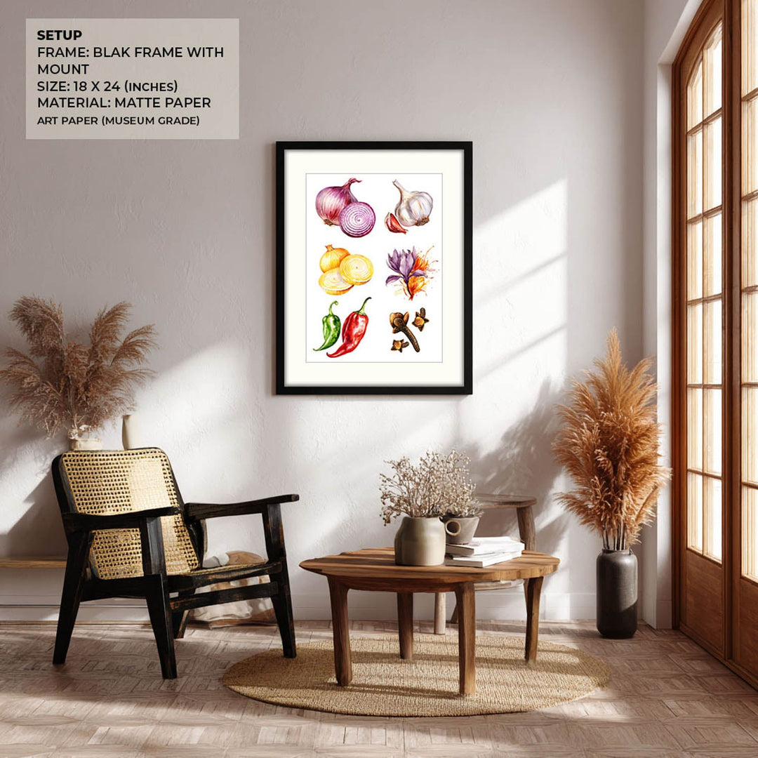 Flavours of Kitchen wall art