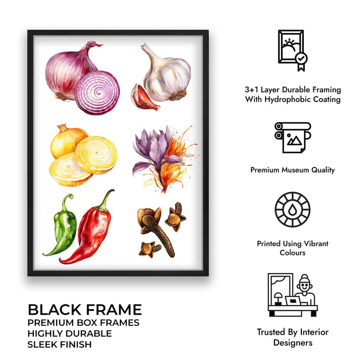 Flavours of Kitchen wall art